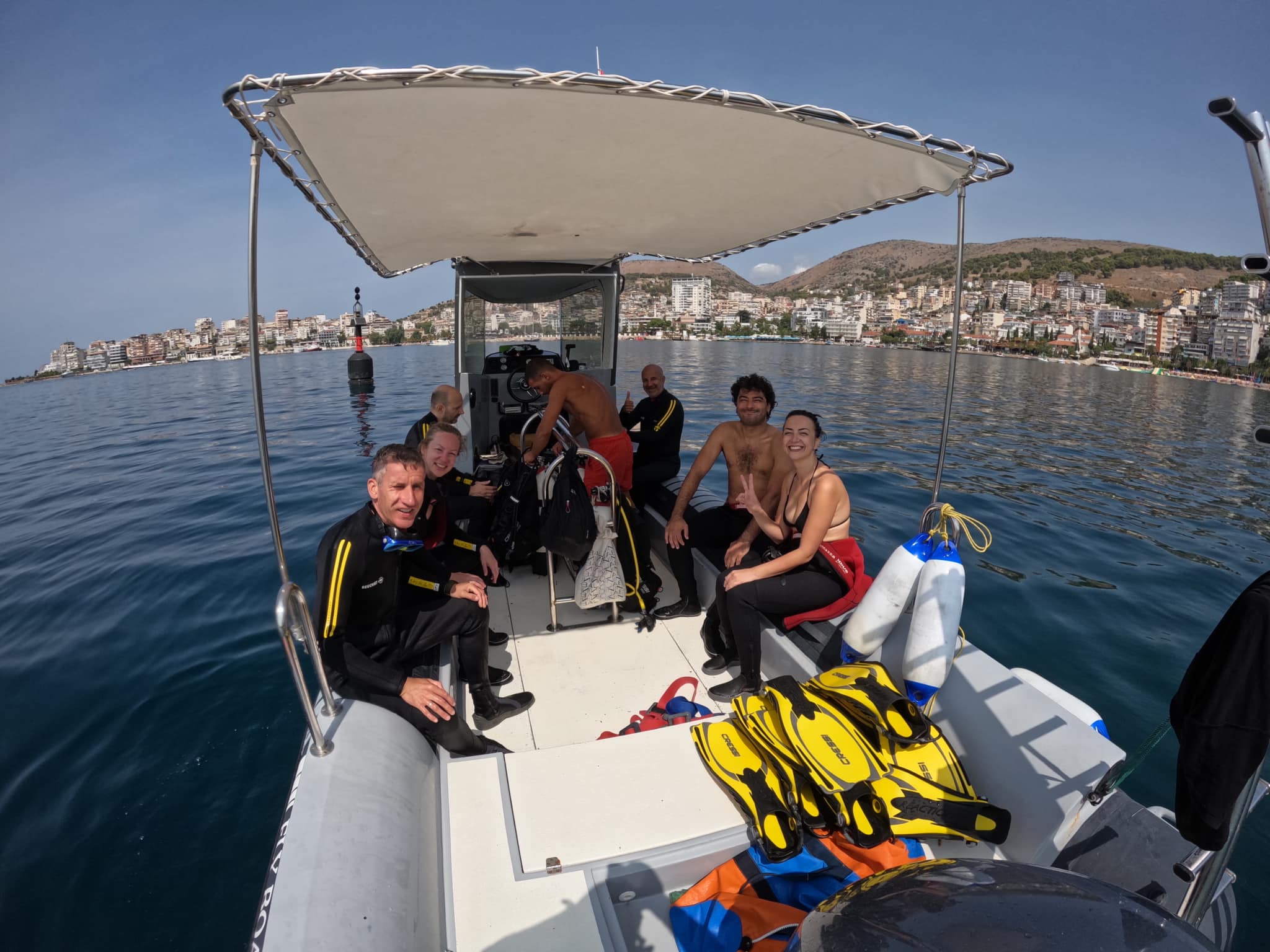 Diving Boat in Saranda, Albania