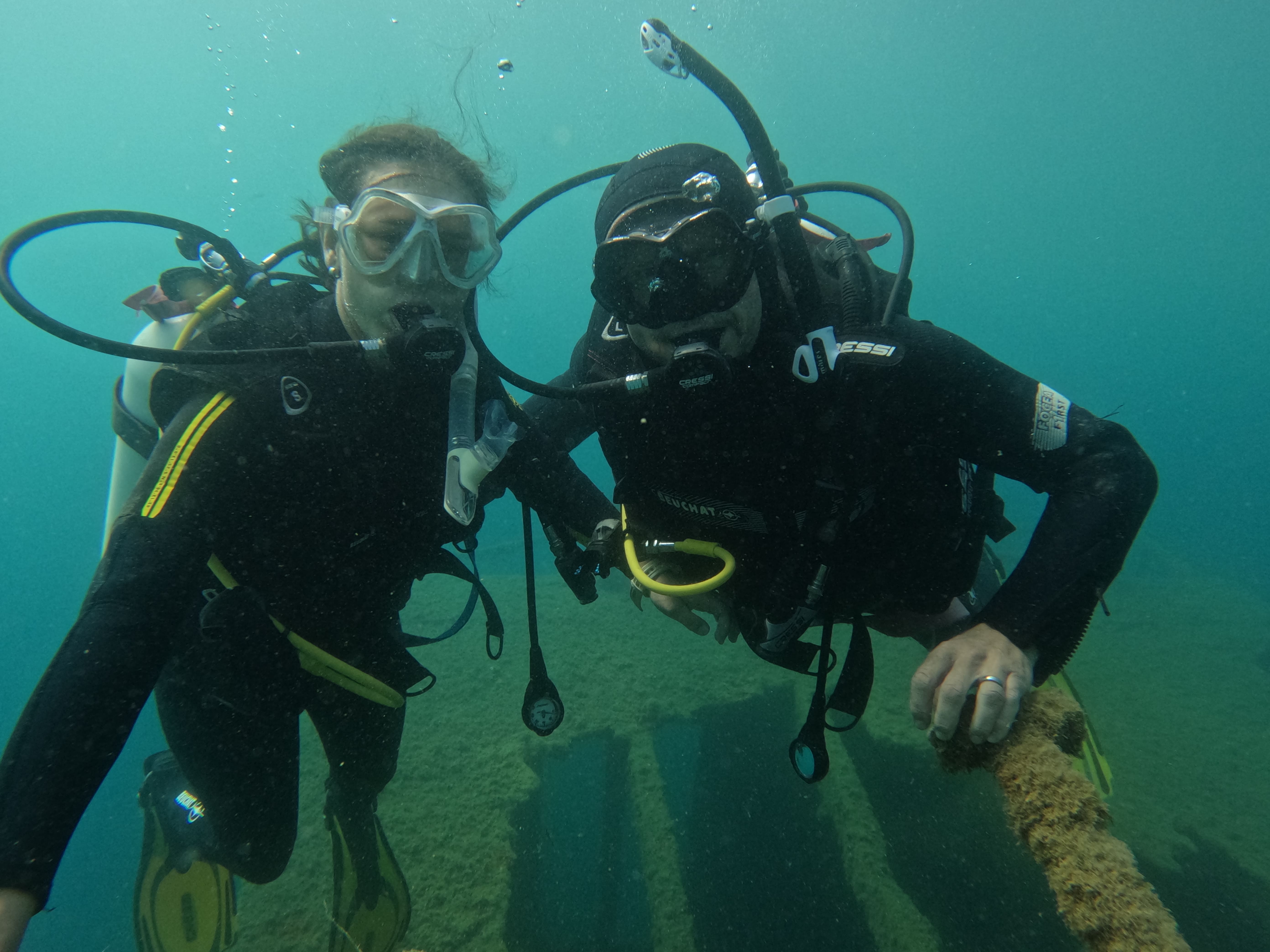 Probitas Shipwreck dive site in Saranda, Albania